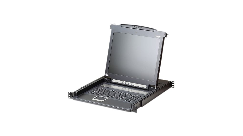 KVM-Konsole, 17" (43 cm), 1280 x 1024, 16:10, DE Deutschland, QWERTZ